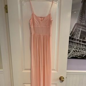 Light pink maxi dress